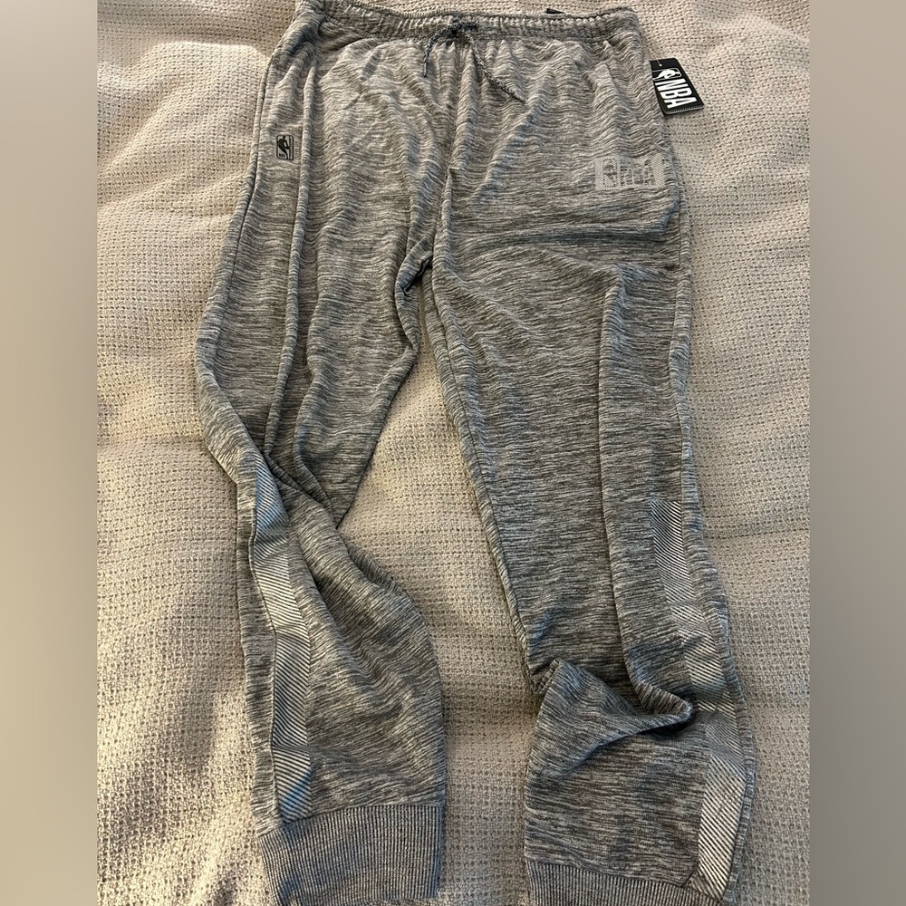 NEW NBA Official Heather Gray Jogger Sweatpants Men's Size XL - NWT